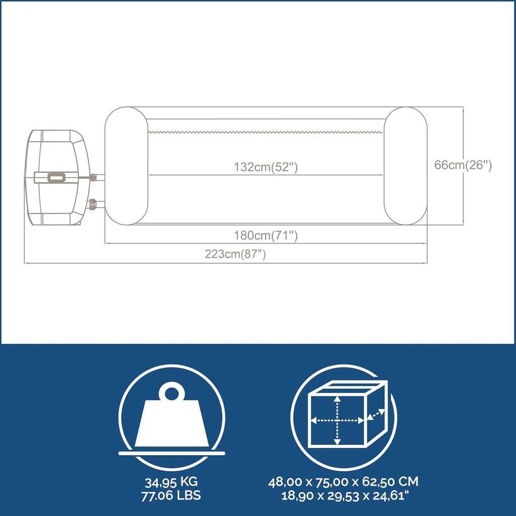 FORNOR Bestway 600011 SPA MIAMI Diam 180 x 66 cm