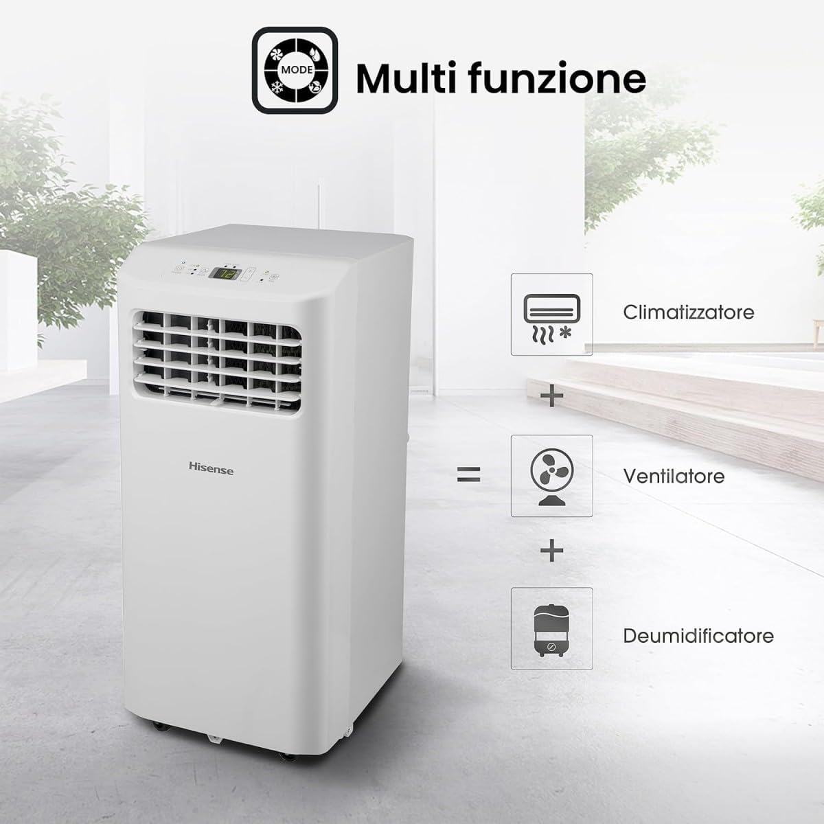 Hisense APC07KV - Climatiseur Mobile 7000 BTU