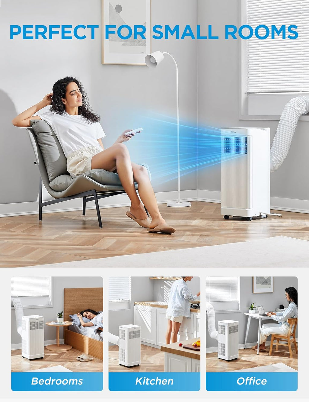 Midea MAP05S1AWT-A Climatiseur intelligent 8 500 BTU Blanc