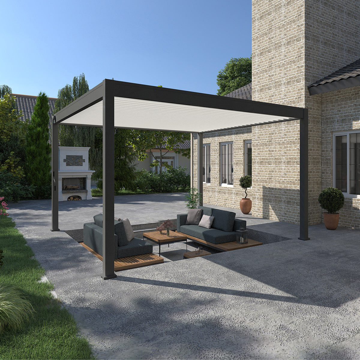 Pergola bioclimatique autoportée collection VS 4x4M