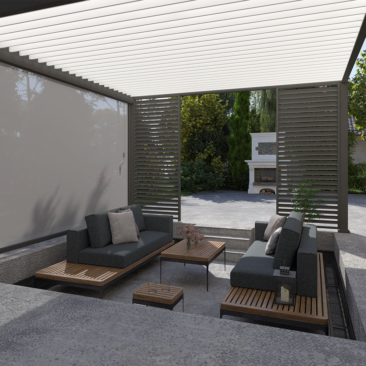 Pergola bioclimatique autoportée collection VS 4x4M