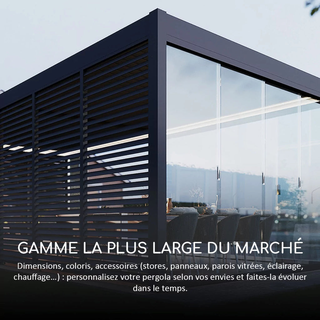 Pergola bioclimatique autoportée collection VS 4x4M