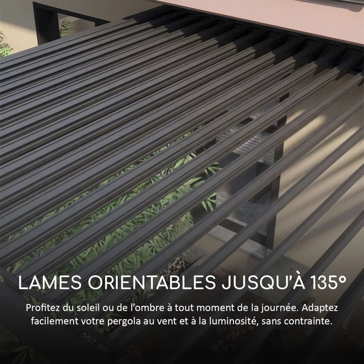 Pergola bioclimatique autoportée collection VS 4x4M