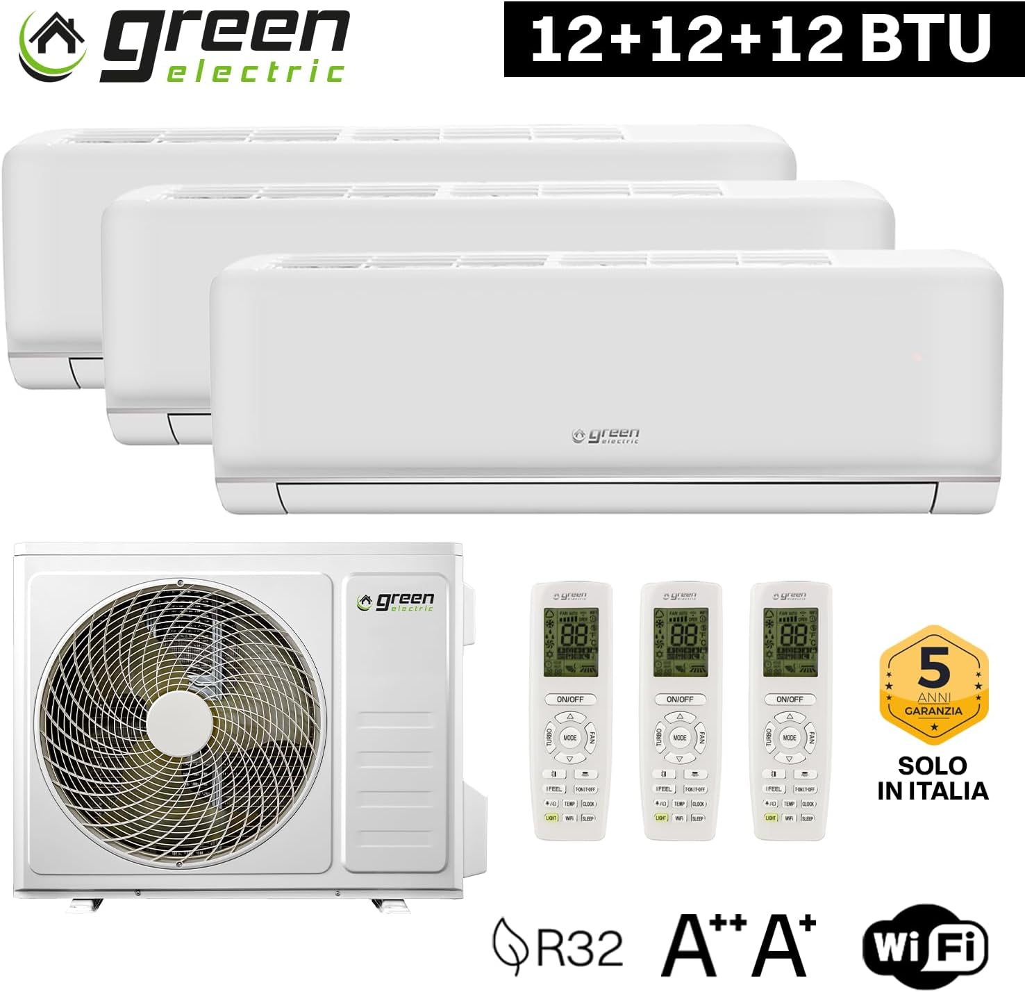 Plus Climatiseur Trial Split 3x 12000 BTU Chacun