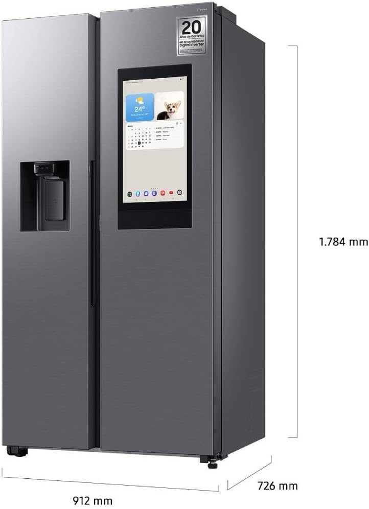 Réfrigérateur américain Samsung 614L gris - RS90F66BETEF