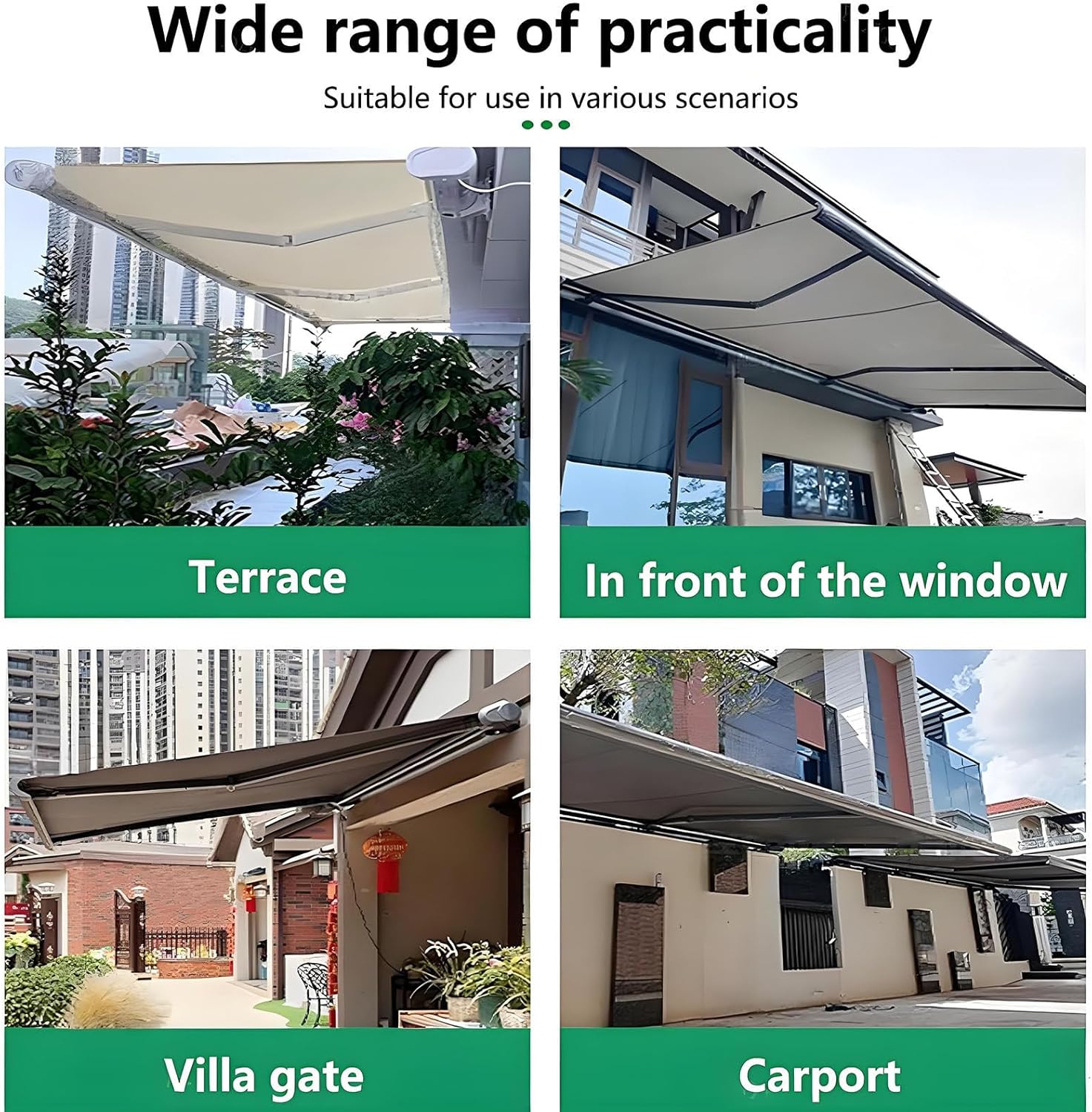 Store banne rétractable électrique pour terrasse