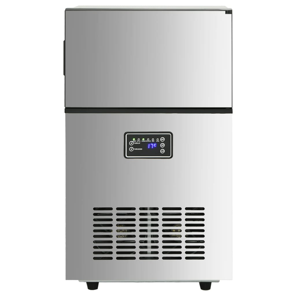 vidaXL Appareil à glaçons argenté 45 kg  24 h